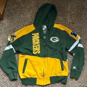 **SOLD** Green Bay Packer Zip Up Sweatshirt